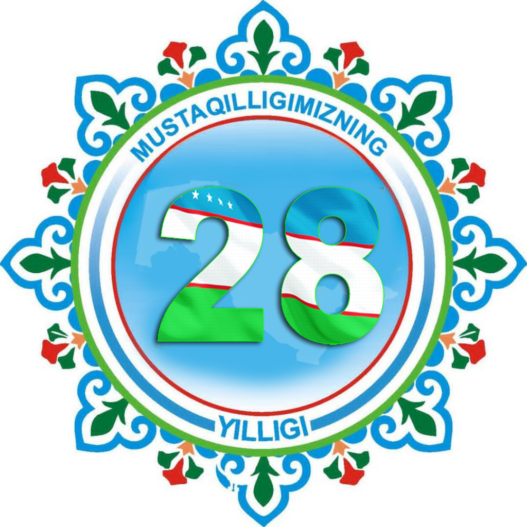 Mustaqillikning 28 yilligi logo logotip | Мустақиллигининг 28 йиллиги лого логотип