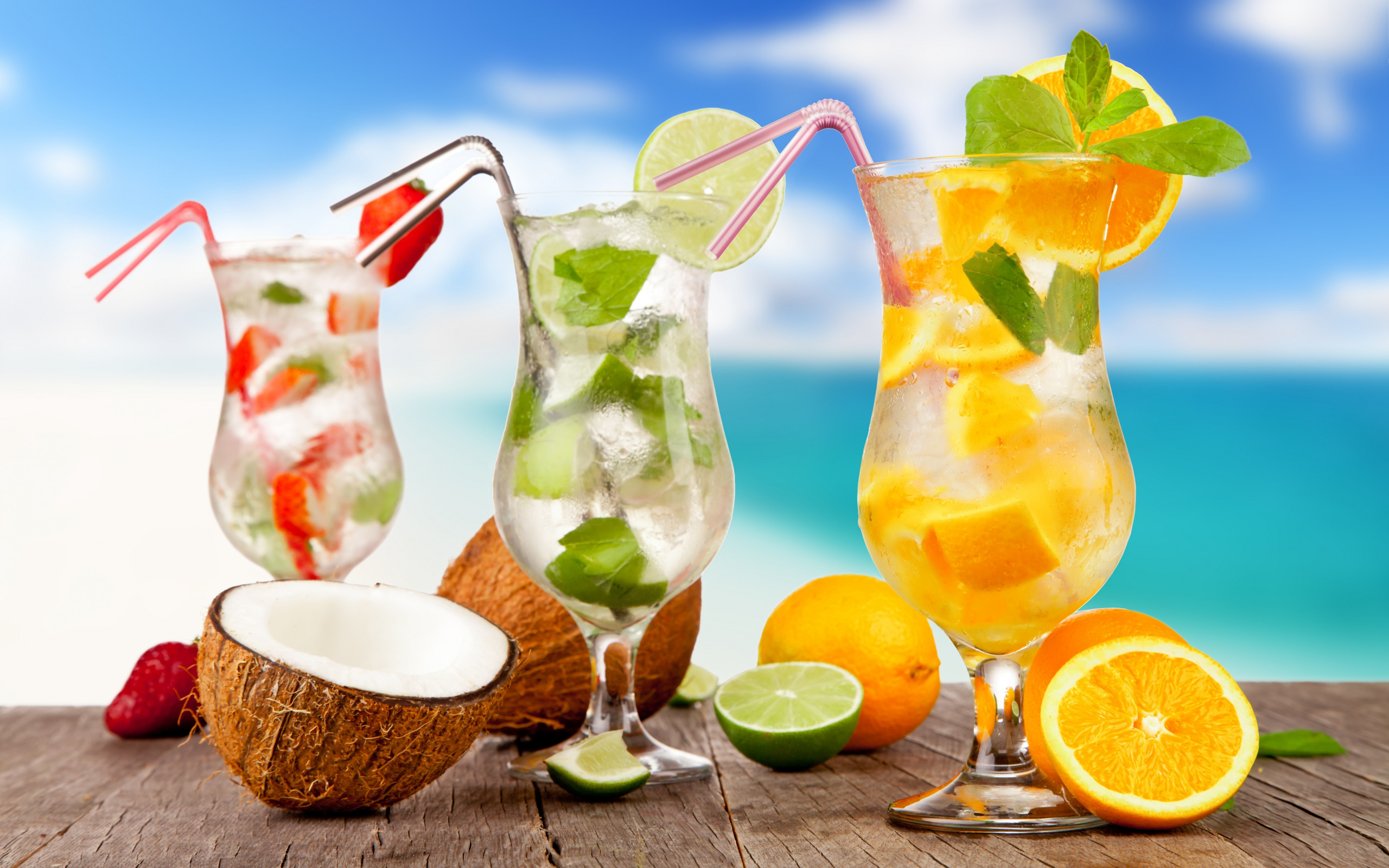 море • пляж • коктейль • summer • фрукты • beach • fresh • sea • fruit • paradise • drink • cocktail • tropical