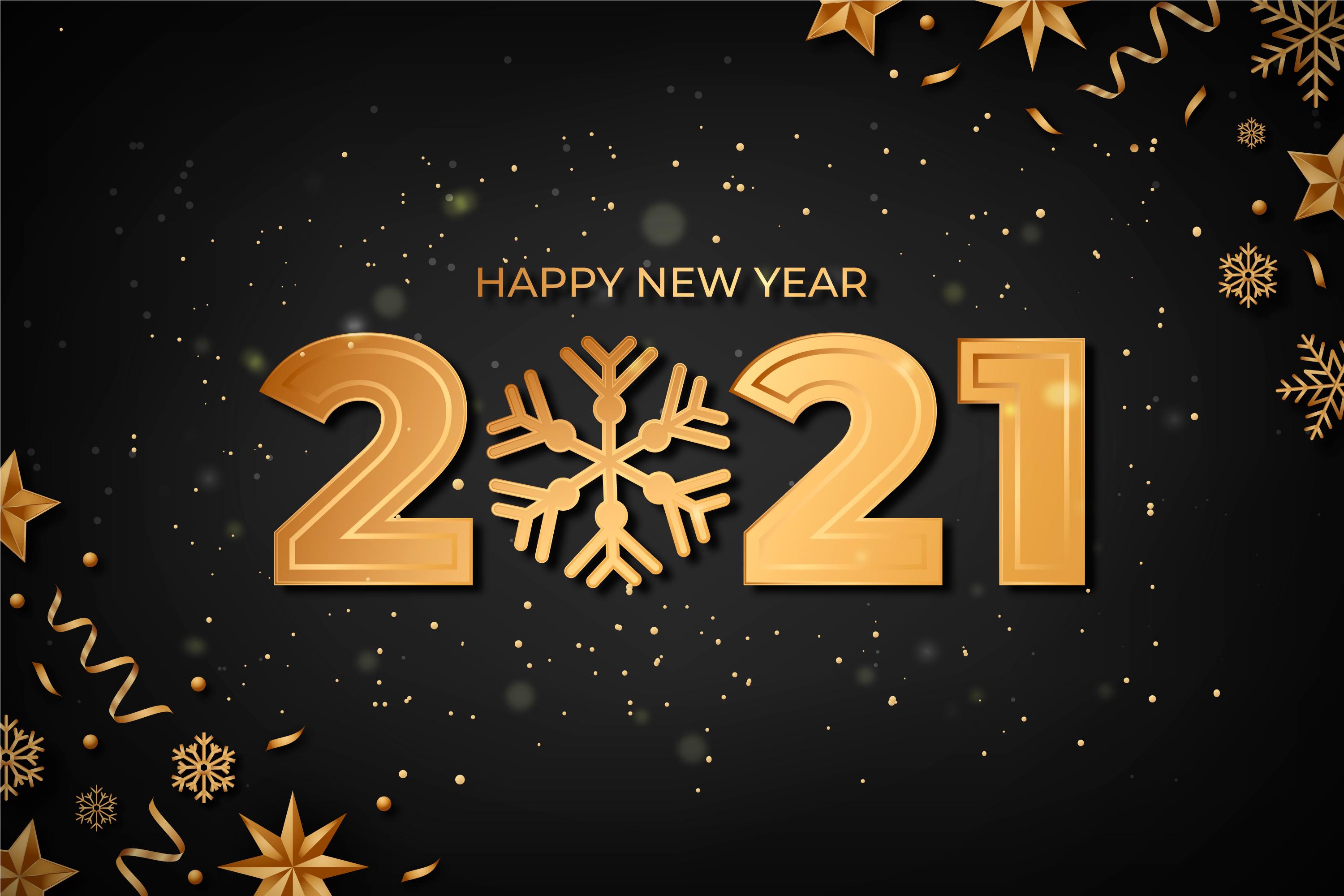 Golden new year 2021 background free vector - Золотой новый год 2021 фон Бесплатные векторы - Oltin yangi yil 2021 yil fon bepul vektor