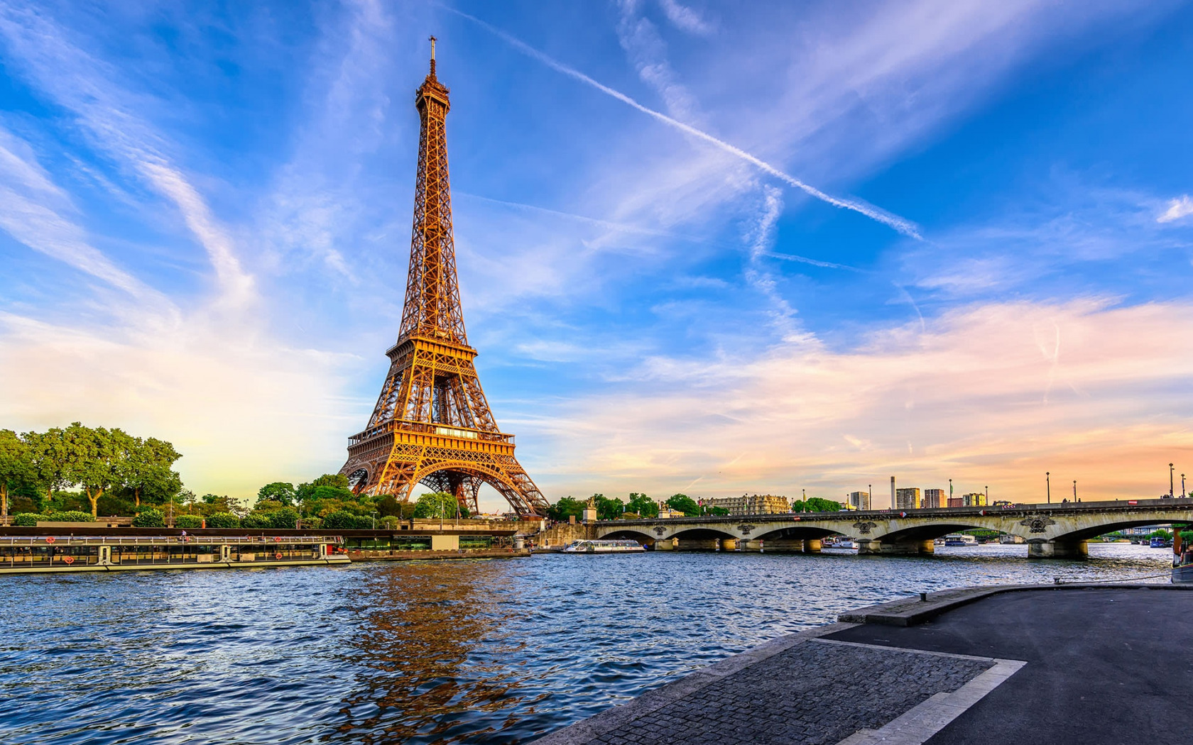 эйфелева башня , Париж , Мост , eiffel tower, Paris, Bridge