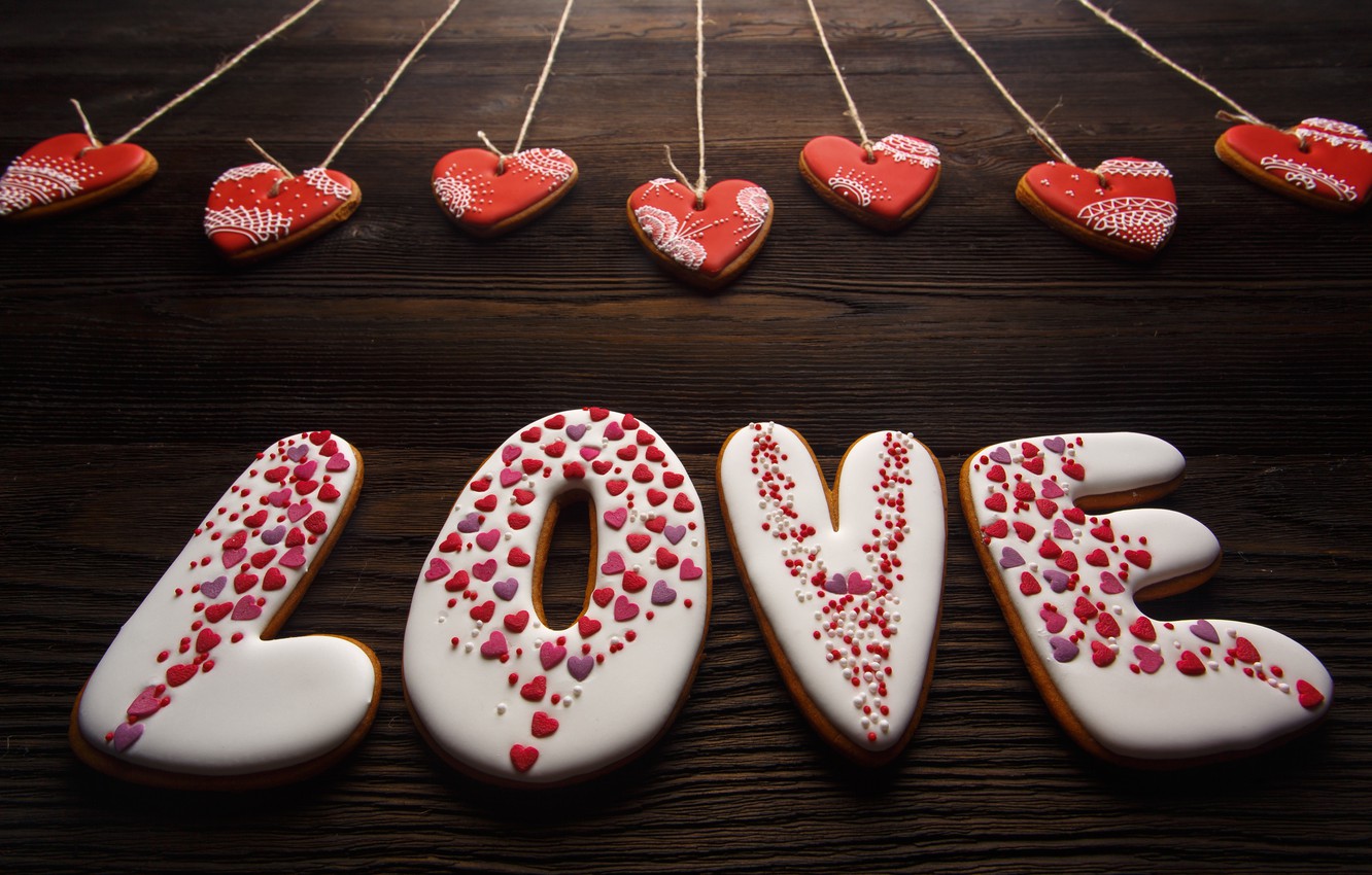 любовь , романтика , сердечки , red , love , romantic , hearts , Valentine's Day , gift , cookies ,