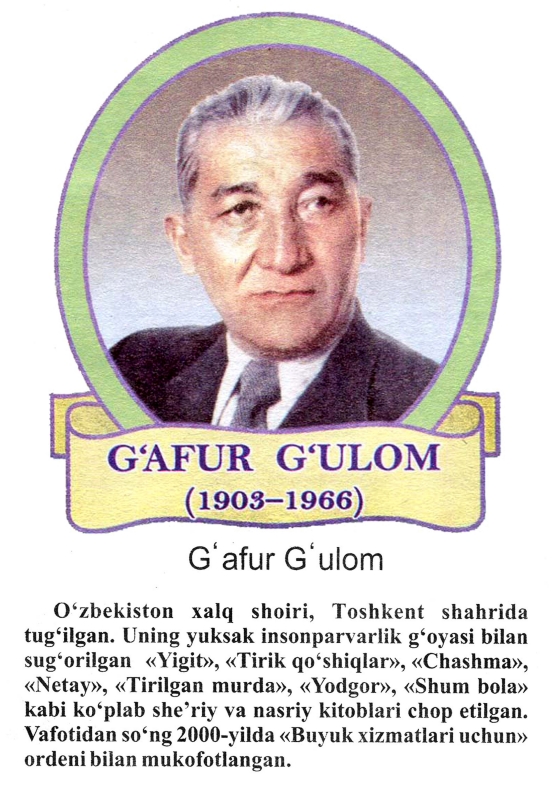 G'afur Gulom - Ғафур Ғулом (1903—1966)