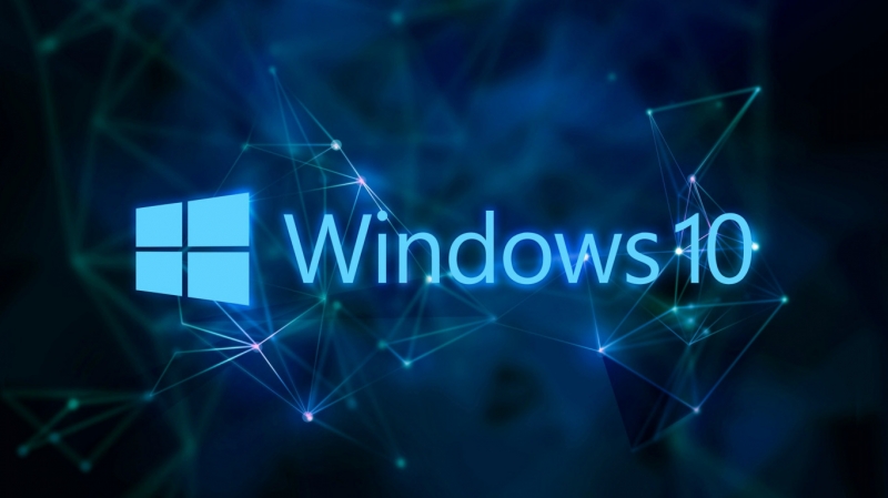 windows • синий фон • Windows 10